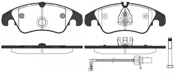 Set placute frana,frana disc AUDI A5 (8T3) (2007 - 2016) REMSA 1304.31 piesa NOUA
