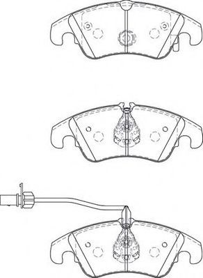 Set placute frana,frana disc AUDI A5 (8T3) (2007 - 2016) JURID 573247JC piesa NOUA