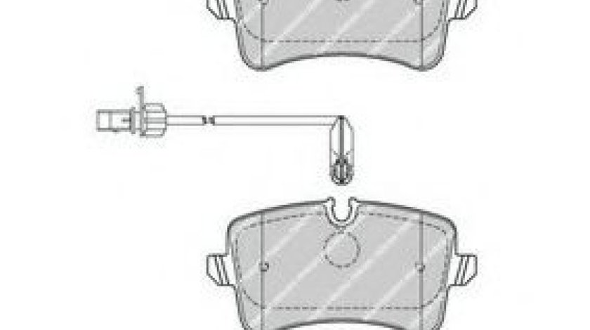 Set placute frana,frana disc AUDI A5 (8T3) (2007 - 2016) FERODO FDB4410 piesa NOUA