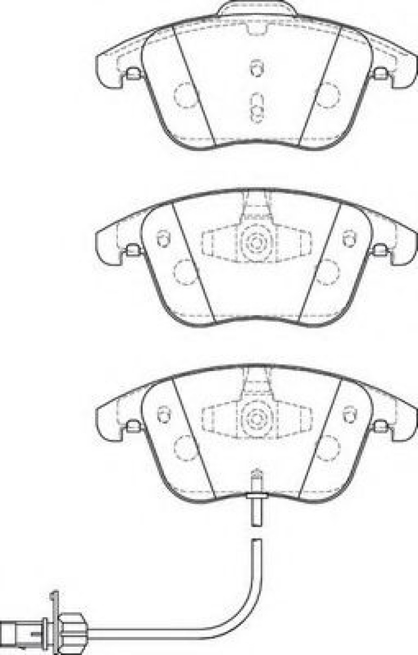 Set placute frana,frana disc AUDI A5 (8T3) (2007 - 2016) JURID 573258J piesa NOUA