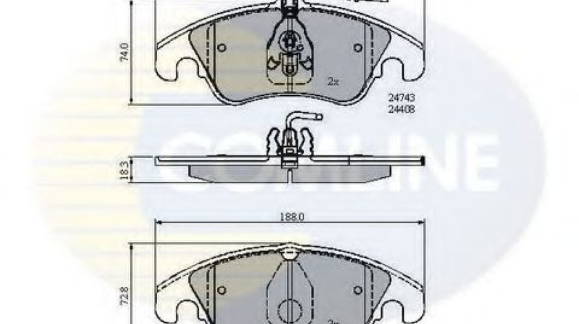 Set placute frana,frana disc AUDI A5 Sportback (8TA) (2009 - 2016) COMLINE CBP21789 piesa NOUA