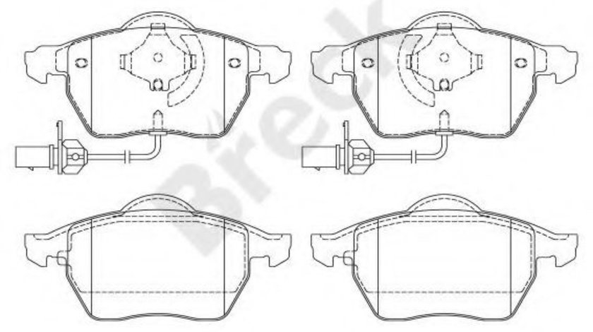 Set placute frana,frana disc AUDI A6 (4A, C4) (1994 - 1997) Break 23018 00 701 10 piesa NOUA