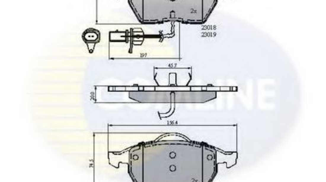 Set placute frana,frana disc AUDI A6 (4B2, C5) (1997 - 2005) COMLINE CBP11542 piesa NOUA