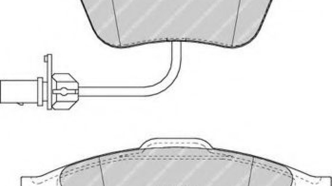 Set placute frana,frana disc AUDI A6 (4B2, C5) (1997 - 2005) FERODO FDB1407 piesa NOUA