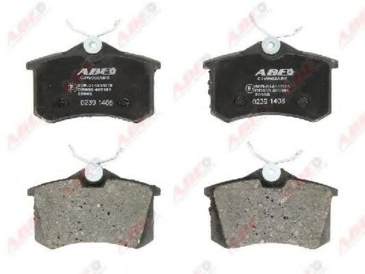 Set placute frana,frana disc AUDI A6 (4B2, C5) (1997 - 2005) ABE C2W002ABE piesa NOUA
