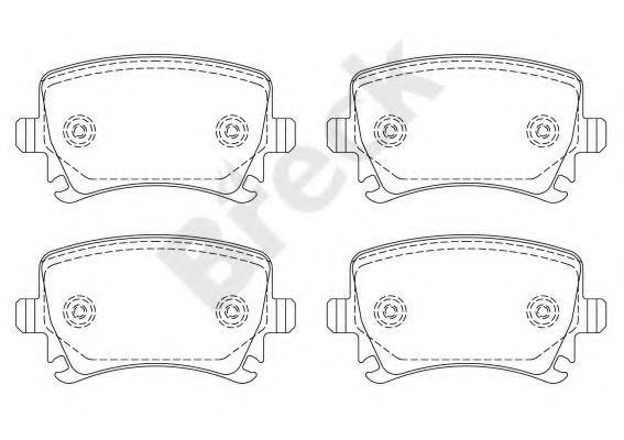 Set placute frana,frana disc AUDI A6 (4F2, C6) (2004 - 2011) Break 23914 00 704 00 piesa NOUA