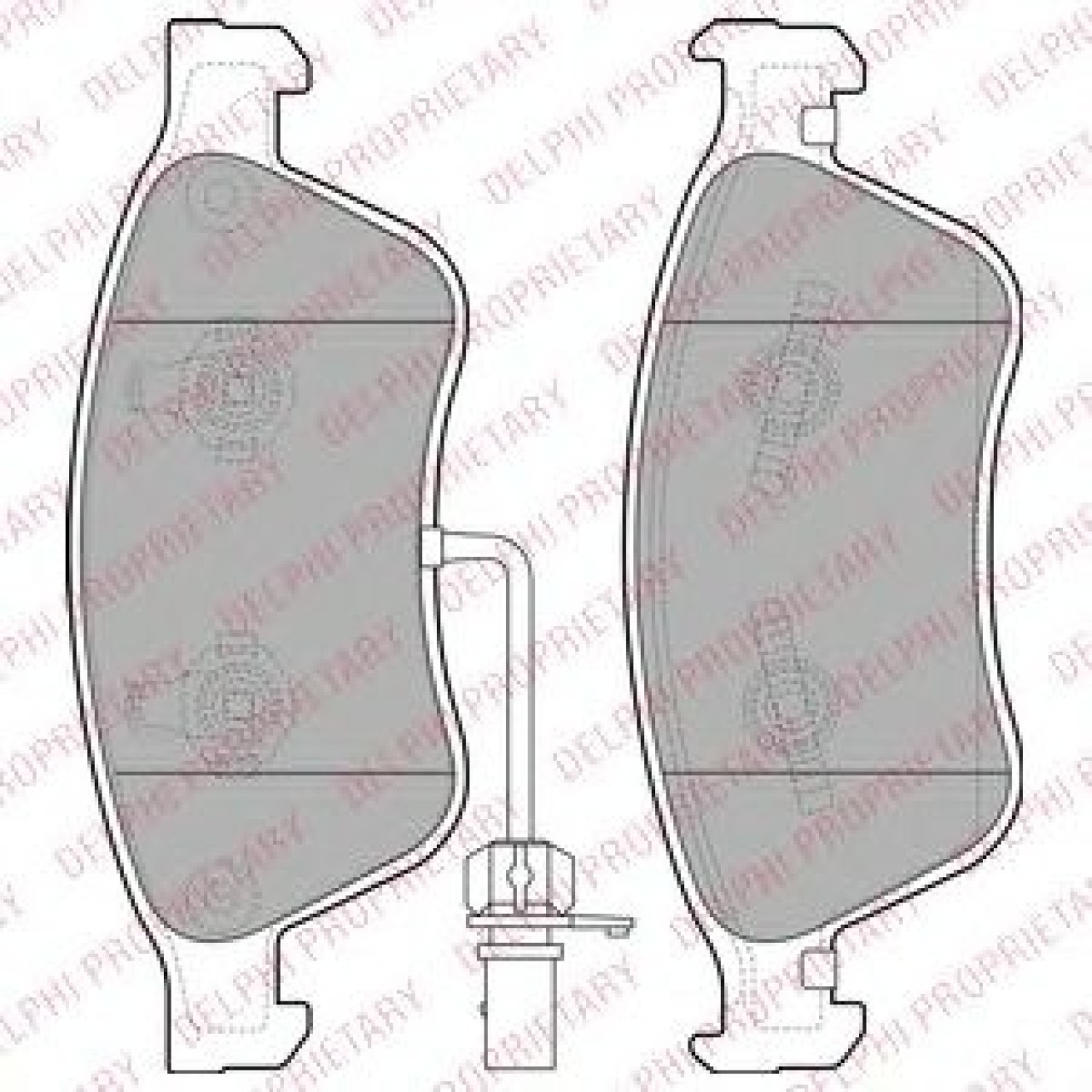 Set placute frana,frana disc AUDI A6 (4F2, C6) (2004 - 2011) DELPHI LP2072 piesa NOUA