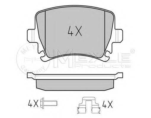 Set placute frana,frana disc AUDI A6 (4F2, C6) (2004 - 2011) MEYLE 025 239 1417 piesa NOUA