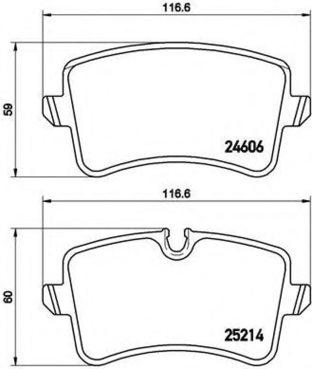 Set placute frana,frana disc AUDI A6 (4G2, C7, 4GC) (2010 - 2016) BREMBO P 85 118 piesa NOUA