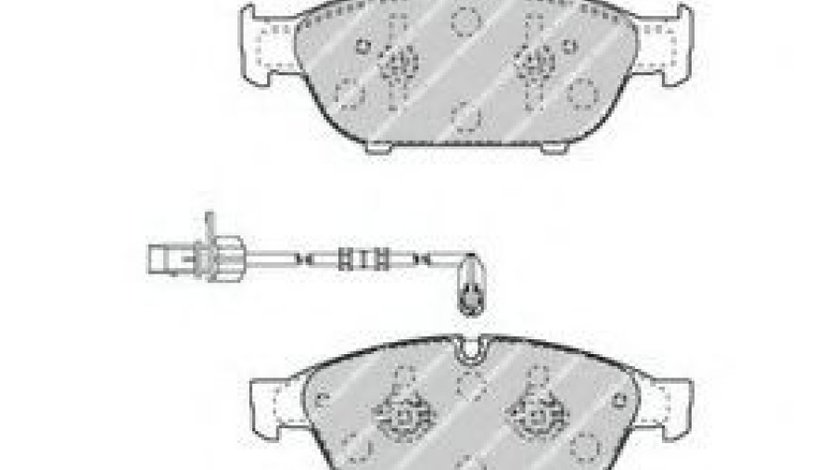 Set placute frana,frana disc AUDI A6 (4G2, C7, 4GC) (2010 - 2016) FERODO FDB4397 piesa NOUA