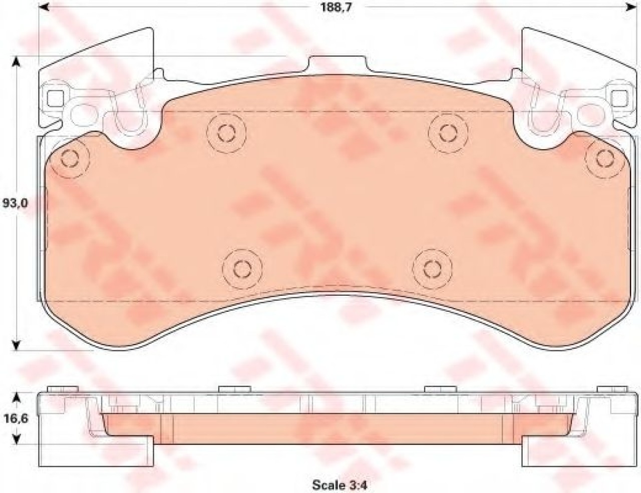 Set placute frana,frana disc AUDI A6 (4G2, C7, 4GC) (2010 - 2016) TRW GDB1911 piesa NOUA