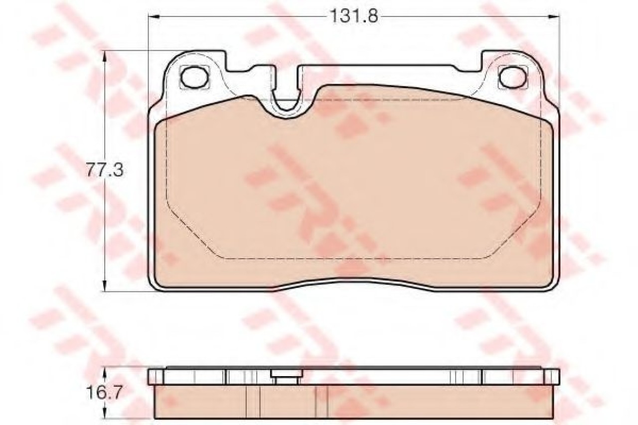 Set placute frana,frana disc AUDI A6 (4G2, C7, 4GC) (2010 - 2016) TRW GDB1974 piesa NOUA