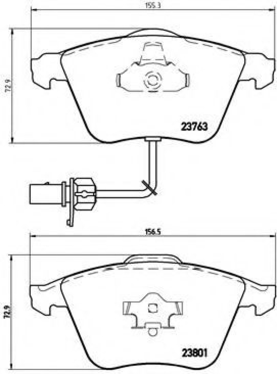 Set placute frana,frana disc AUDI A6 Allroad (4FH, C6) (2006 - 2011) BREMBO P 85 084 piesa NOUA