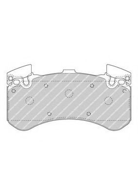 Set placute frana,frana disc AUDI A6 Allroad (4GH, 4GJ) (2012 - 2016) FERODO FDB4468 piesa NOUA