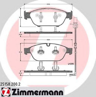 Set placute frana,frana disc AUDI A6 Allroad (4GH, 4GJ) (2012 - 2016) ZIMMERMANN 25158.200.2 piesa N...