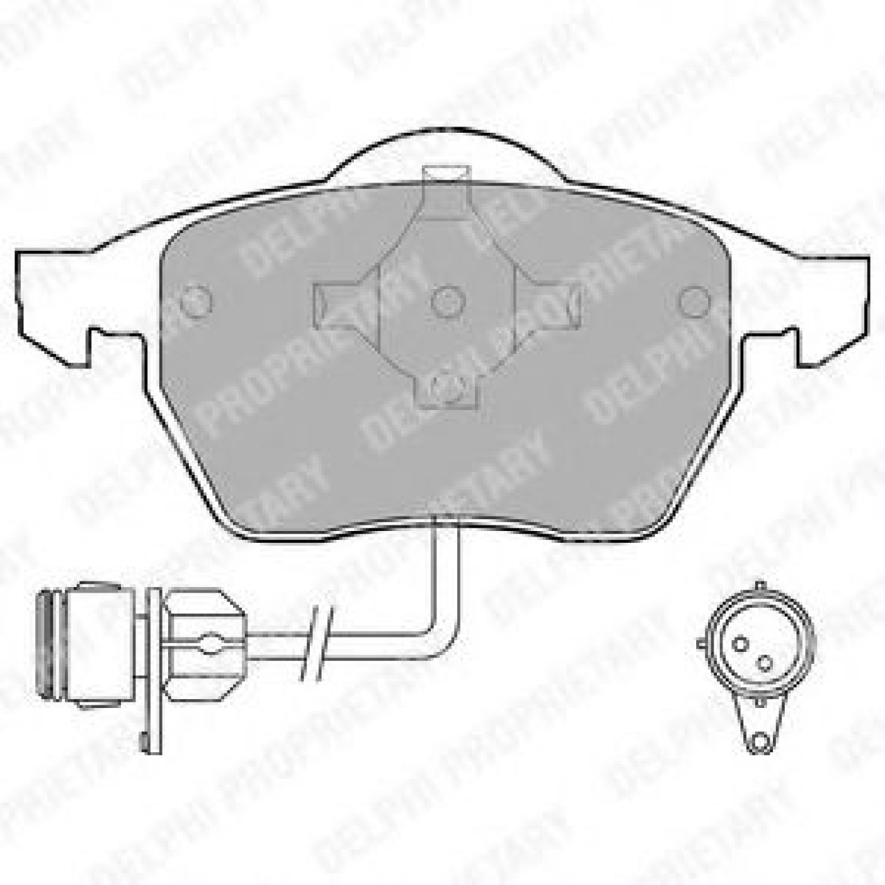 Set placute frana,frana disc AUDI A6 Avant (4A, C4) (1994 - 1997) DELPHI LP784 piesa NOUA