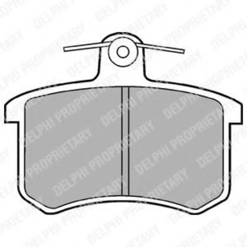 Set placute frana,frana disc AUDI A6 Avant (4A, C4) (1994 - 1997) DELPHI LP451 piesa NOUA
