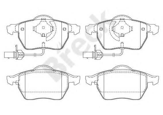 Set placute frana,frana disc AUDI A6 Avant (4B5, C5) (1997 - 2005) Break 23018 00 701 10 piesa NOUA