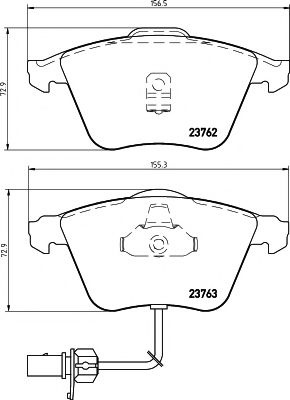 Set placute frana,frana disc AUDI A6 Avant (4B5, C5) (1997 - 2005) TEXTAR 2376201 piesa NOUA