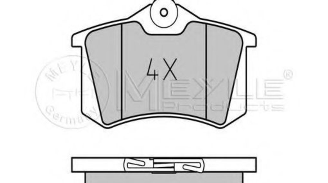 Set placute frana,frana disc AUDI A6 Avant (4B5, C5) (1997 - 2005) MEYLE 025 209 6117 piesa NOUA