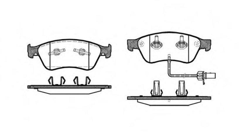 Set placute frana,frana disc AUDI A6 Avant (4F5, C6) (2005 - 2011) REMSA 1056.02 piesa NOUA