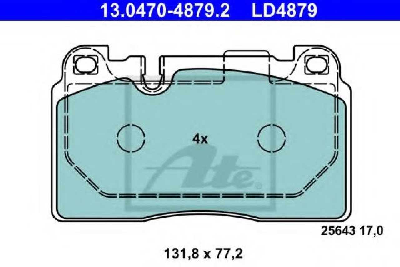 Set placute frana,frana disc AUDI A7 Sportback (4GA, 4GF) (2010 - 2016) ATE 13.0470-4879.2 piesa NOUA