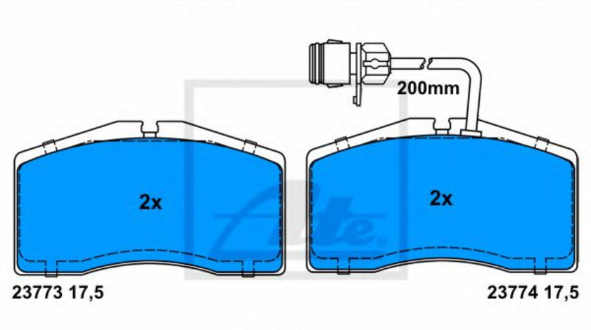 Set placute frana,frana disc AUDI A8 (4D2, 4D8) (1994 - 2002) ATE 13.0460-4802.2 piesa NOUA