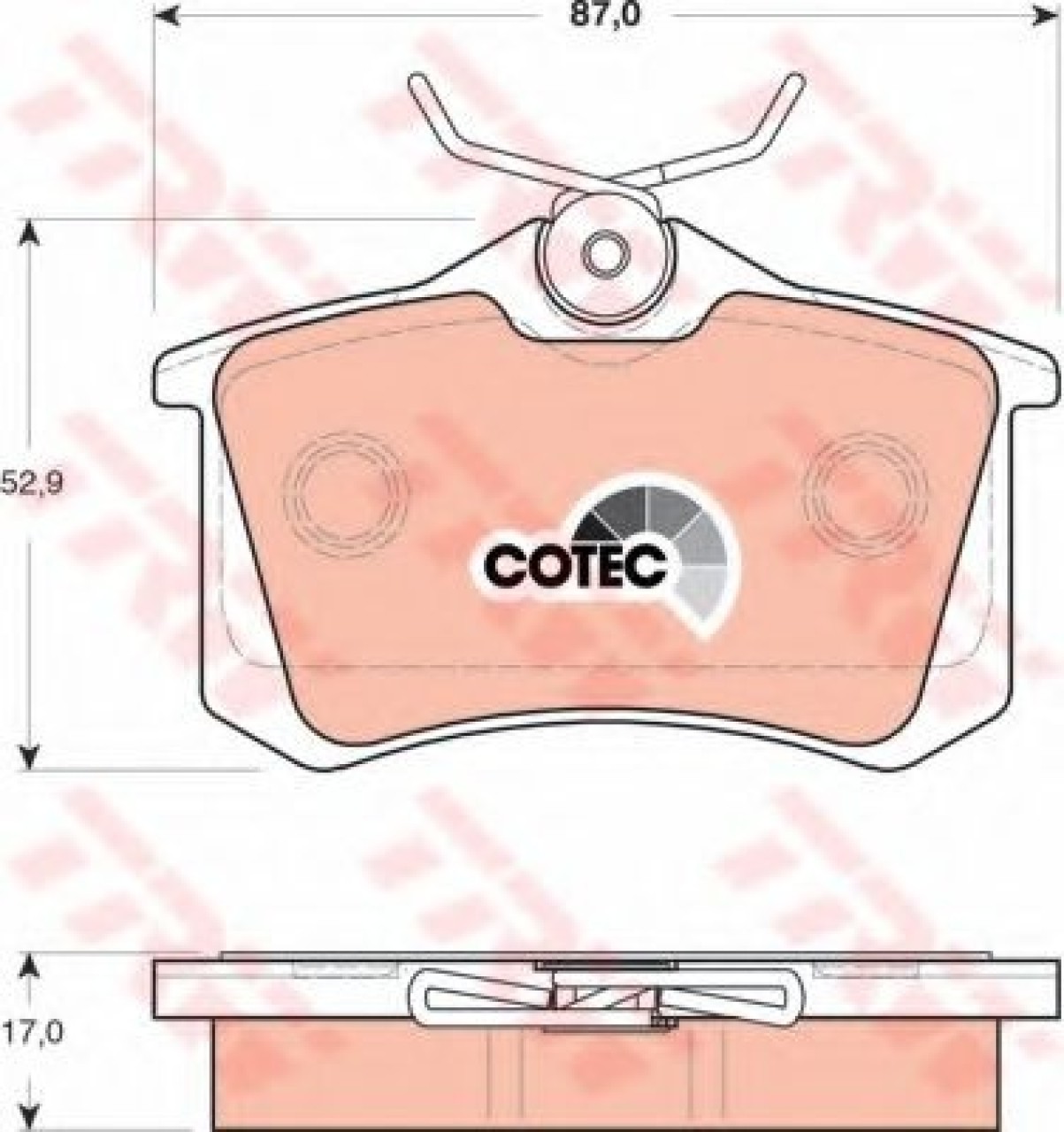 Set placute frana,frana disc AUDI A8 (4D2, 4D8) (1994 - 2002) TRW GDB1504 piesa NOUA