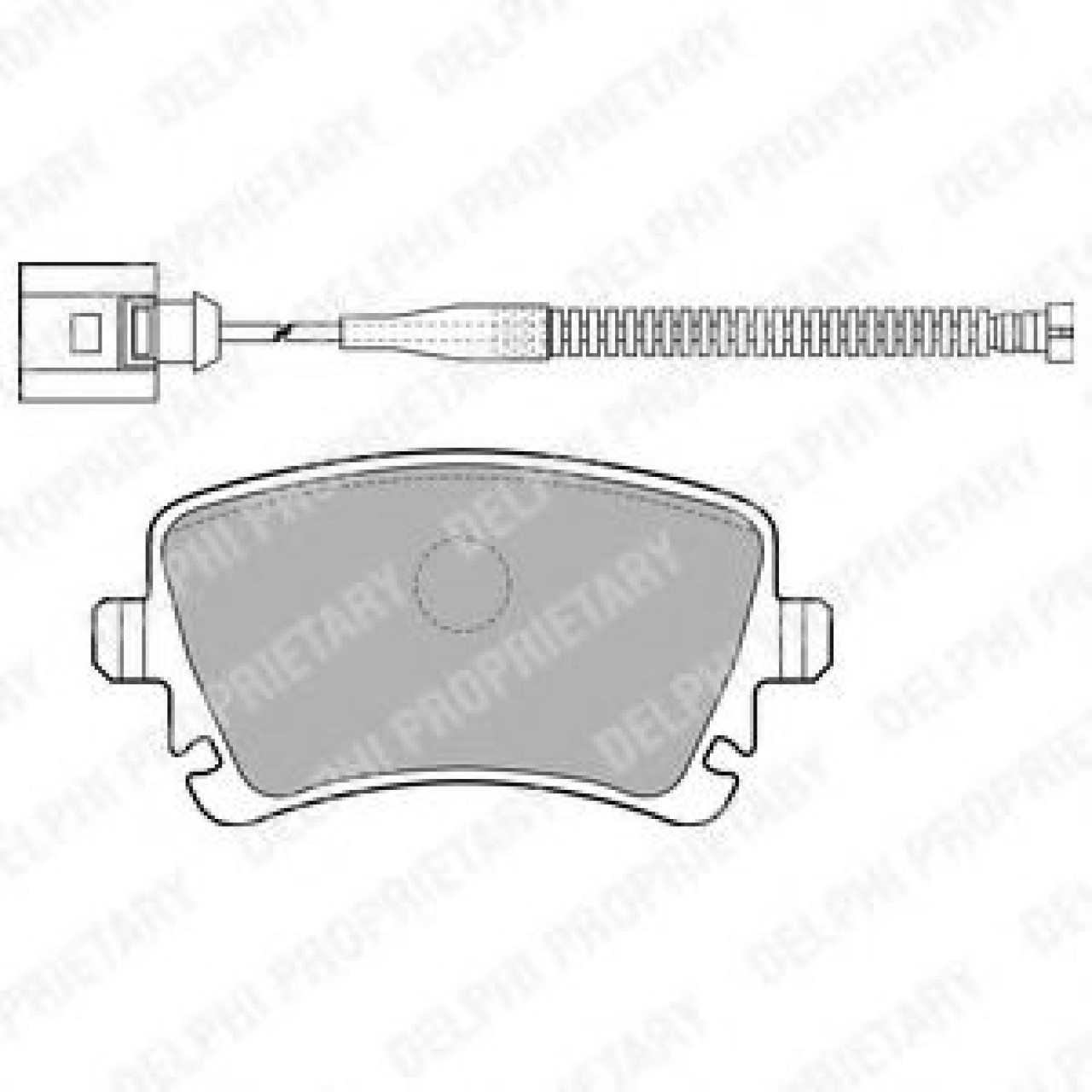 Set placute frana,frana disc AUDI A8 (4E) (2002 - 2010) DELPHI LP1860 piesa NOUA