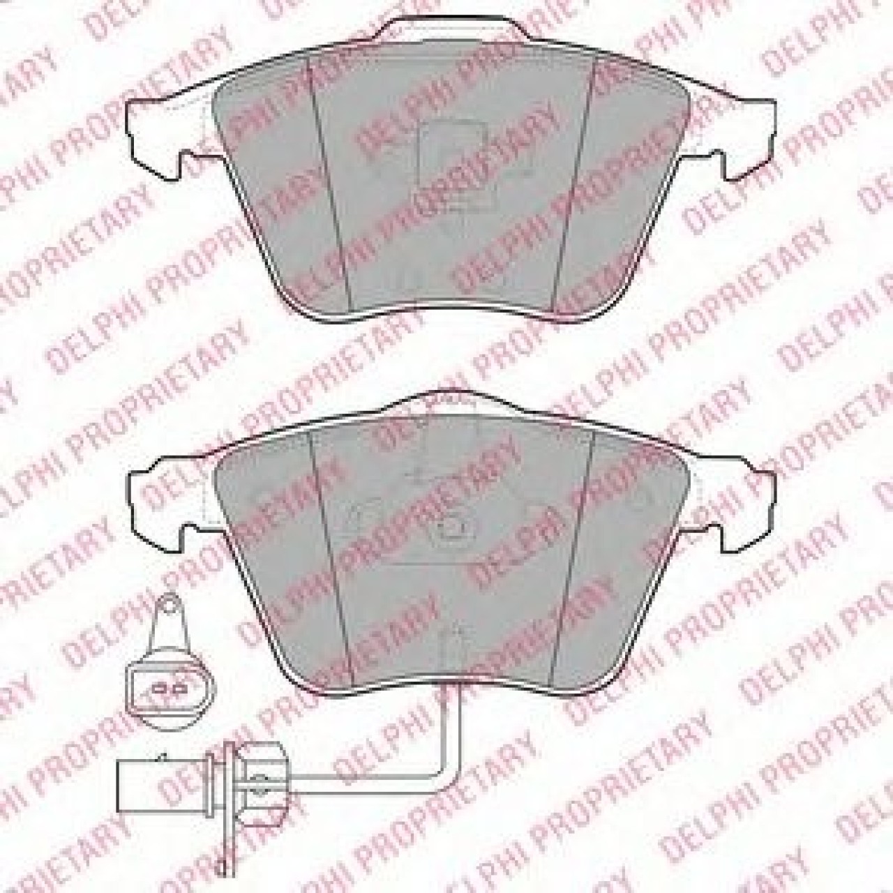 Set placute frana,frana disc AUDI A8 (4E) (2002 - 2010) DELPHI LP1922 piesa NOUA