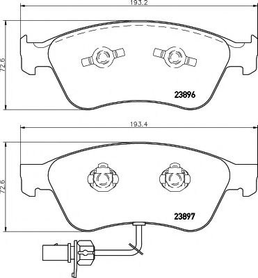 Set placute frana,frana disc AUDI A8 (4E) (2002 - 2010) TEXTAR 2389601 piesa NOUA