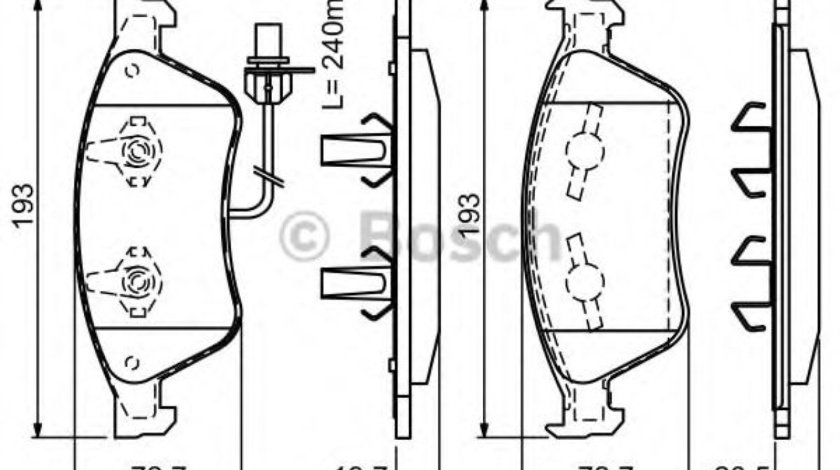 Set placute frana,frana disc AUDI A8 (4E) (2002 - 2010) BOSCH 0 986 494 200 produs NOU
