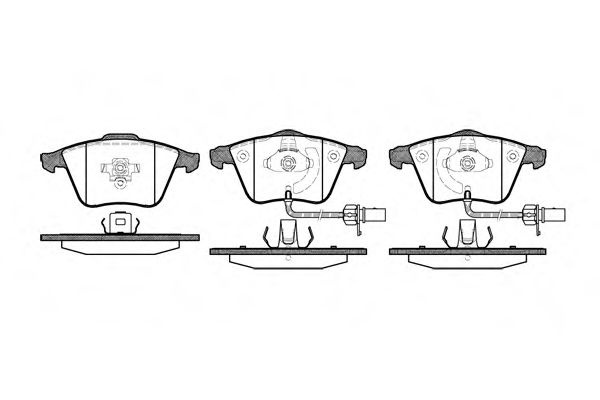 Set placute frana,frana disc AUDI A8 (4E) (2002 - 2010) REMSA 0964.12 piesa NOUA