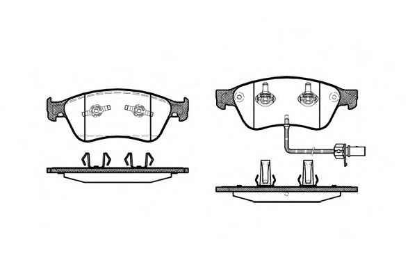 Set placute frana,frana disc AUDI A8 (4E) (2002 - 2010) REMSA 1056.02 piesa NOUA