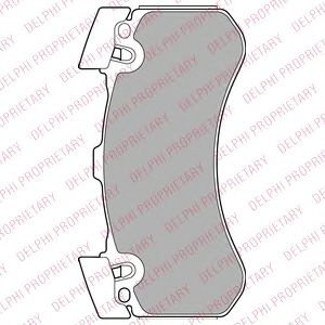 Set placute frana,frana disc AUDI A8 (4H) (2009 - 2016) DELPHI LP2283 piesa NOUA