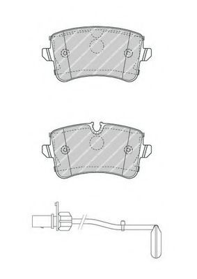 Set placute frana,frana disc AUDI A8 (4H) (2009 - 2016) FERODO FDB4393 piesa NOUA