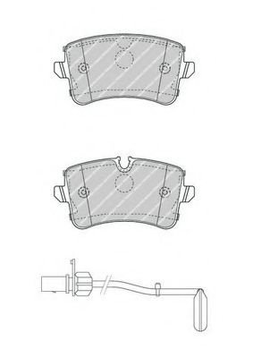 Set placute frana,frana disc AUDI A8 (4H) (2009 - 2016) FERODO FDB4393 piesa NOUA