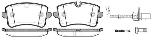 Set placute frana,frana disc AUDI A8 (4H) (2009 - 2016) REMSA 1343.10 piesa NOUA