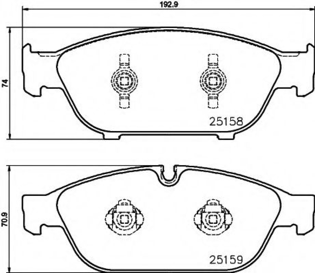 Set placute frana,frana disc AUDI A8 (4H) (2009 - 2016) TEXTAR 2515802 piesa NOUA