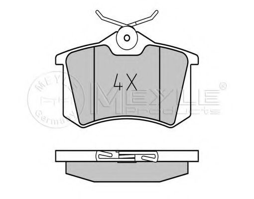 Set placute frana,frana disc AUDI ALLROAD (4BH, C5) (2000 - 2005) MEYLE 025 209 6117 piesa NOUA