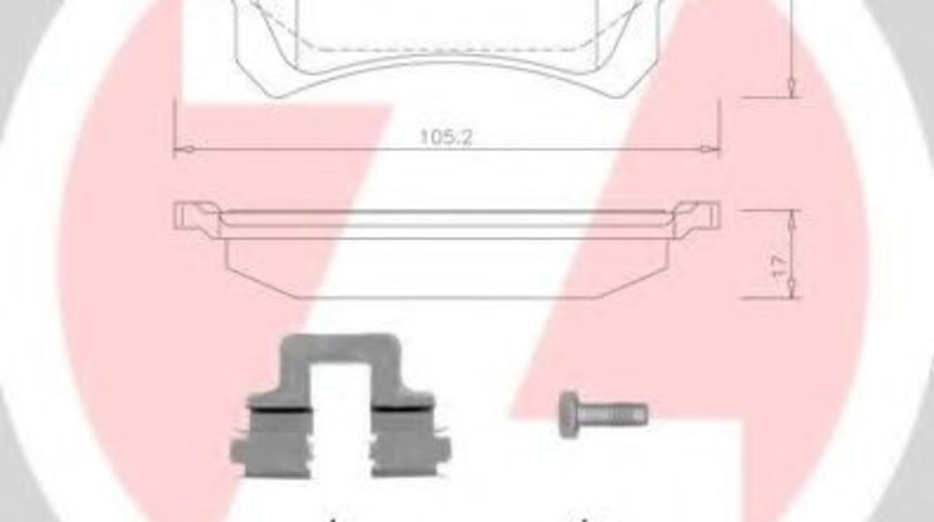 Set placute frana,frana disc AUDI Q3 (8U) (2011 - 2016) ZIMMERMANN 24483.170.2 piesa NOUA