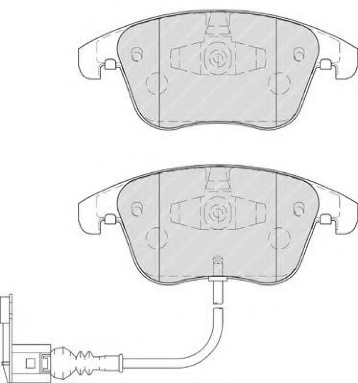 Set placute frana,frana disc AUDI Q3 (8U) (2011 - 2016) FERODO FDB4057 piesa NOUA