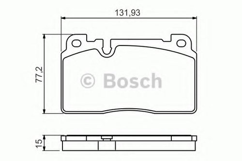 Set placute frana,frana disc AUDI Q5 (8R) (2008 - 2016) BOSCH 0 986 494 702 piesa NOUA