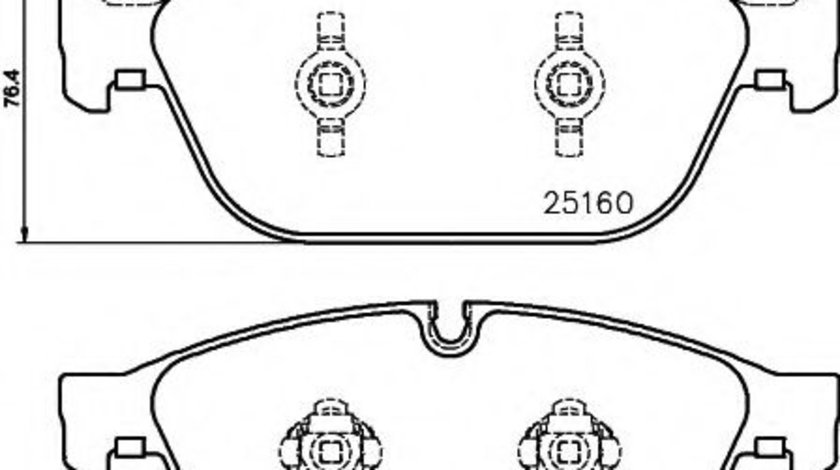 Set placute frana,frana disc AUDI Q5 (8R) (2008 - 2016) TEXTAR 2516002 piesa NOUA