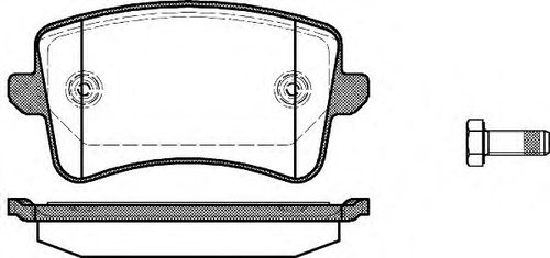 Set placute frana,frana disc AUDI Q5 (8R) (2008 - 2016) REMSA 1343.00 piesa NOUA