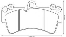 Set placute frana,frana disc AUDI Q7 (4L) (2006 - ...