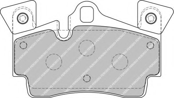 Set placute frana,frana disc AUDI Q7 (4L) (2006 - 2015) FERODO FDB1835 piesa NOUA