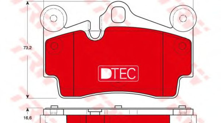 Set placute frana,frana disc AUDI Q7 (4L) (2006 - 2015) TRW GDB1653DTE piesa NOUA