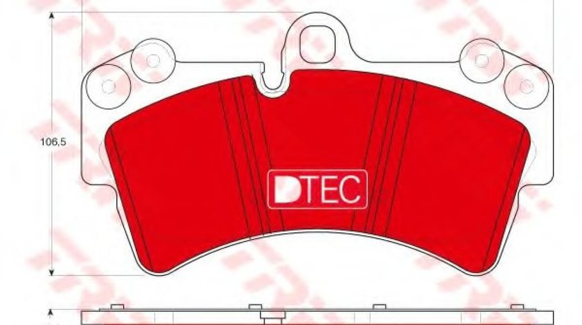 Set placute frana,frana disc AUDI Q7 (4L) (2006 - 2015) TRW GDB1548DTE piesa NOUA