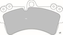 Set placute frana,frana disc AUDI Q7 (4L) (2006 - ...